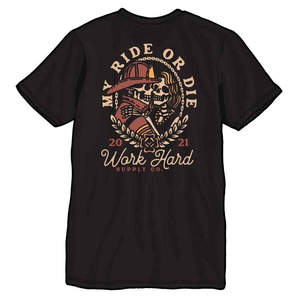 My Ride Or Diefirefighter T Shirt